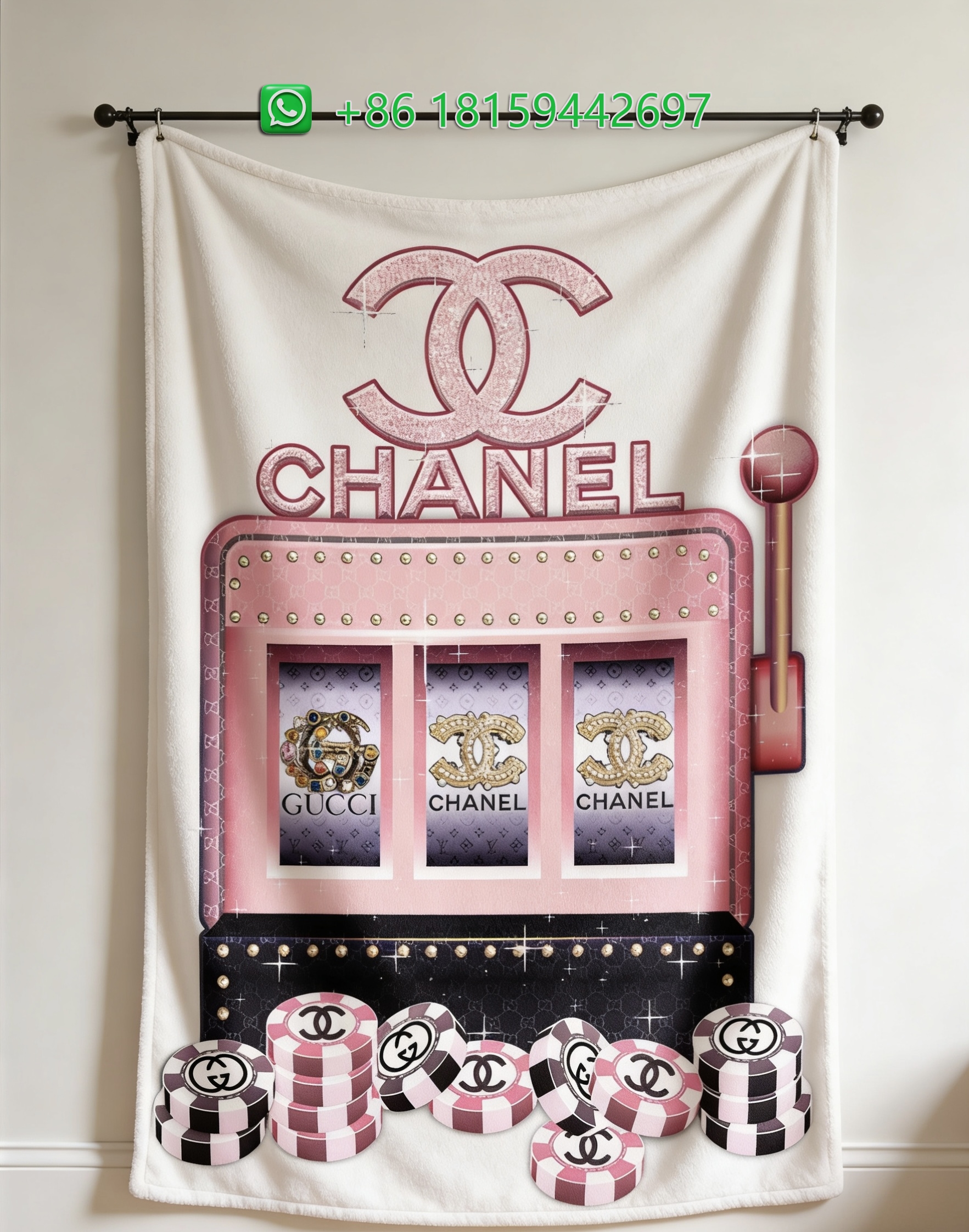 Chanel Throw Blankets
